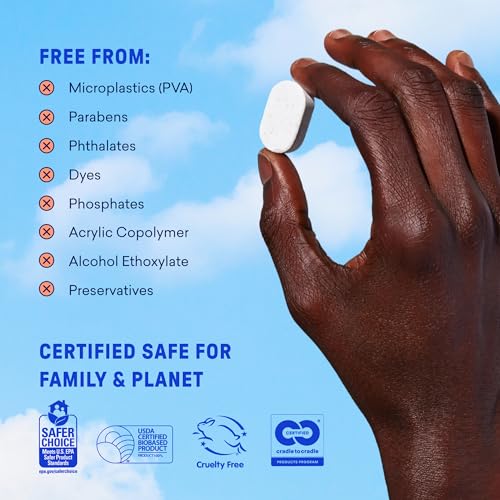100% Plastic Free Dishwasher Detergent Tablets (120 Count)