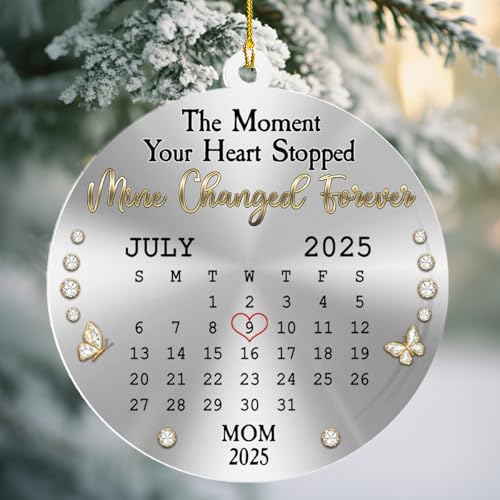 Custom Acrylic Ornament for Loss of Loved Ones