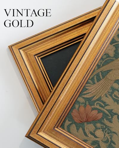 Vintage Gold Framed Wall Art for Living Room