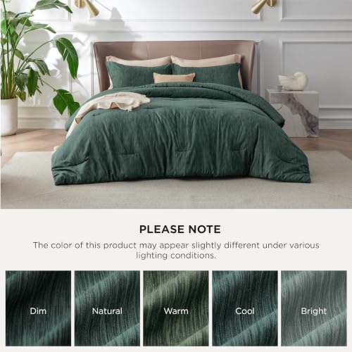 Dark Green Cal King Comforter Set