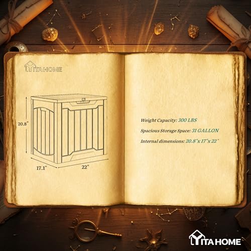 31 Gallon Resin Deck Box Outdoor Storage Box and Waterproof