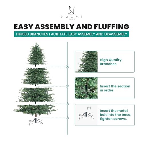 Lujan 9ft Prelit Aritificial Christmas Tree with 2106 Branch Tips