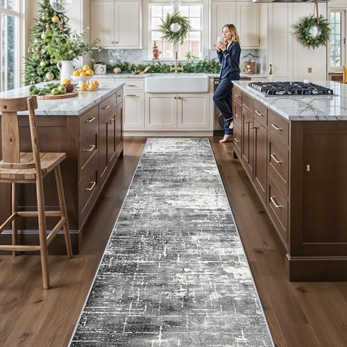 Abstract 14ft Long Runner Rug (34 Sq Ft)