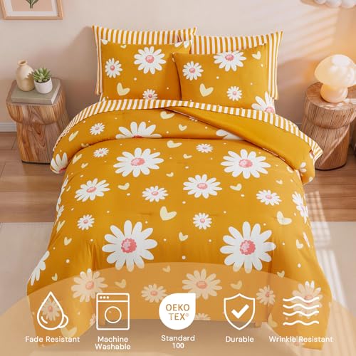 Queen Comforter Set with Sheets for Girls