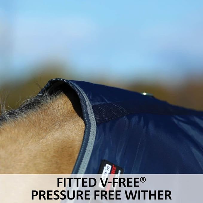 Dura-Nylon Tekno-Fleece Stable Horse Blankets & Sheets | V-Free Pressure Free Wither | Adjustable Leg Strap Horse Sheets | Comfortable Horse Blankets for Winter