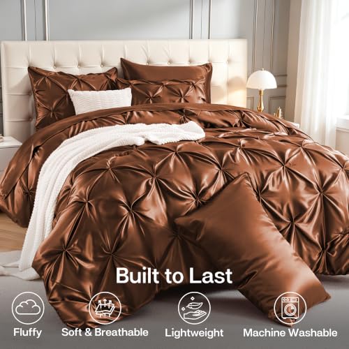 Satin Comforter Set Oversized Queen