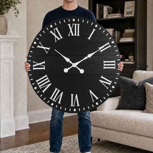 35.5" Large Wall Clock