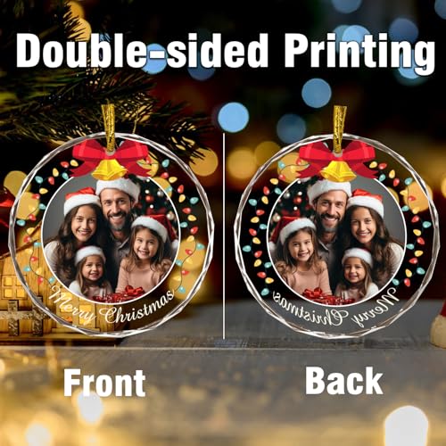 Personalized Photo Ornaments Christmas Tree Hanging Decor