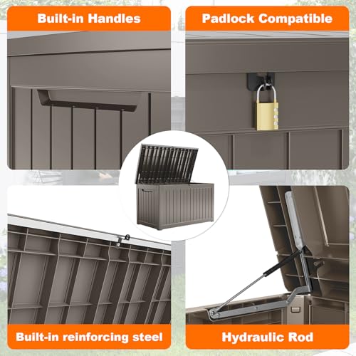 280 Gallon Outdoor Deck Box