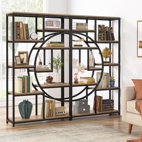 Bookshelf Industrial Etagere Bookcase (2 Count)