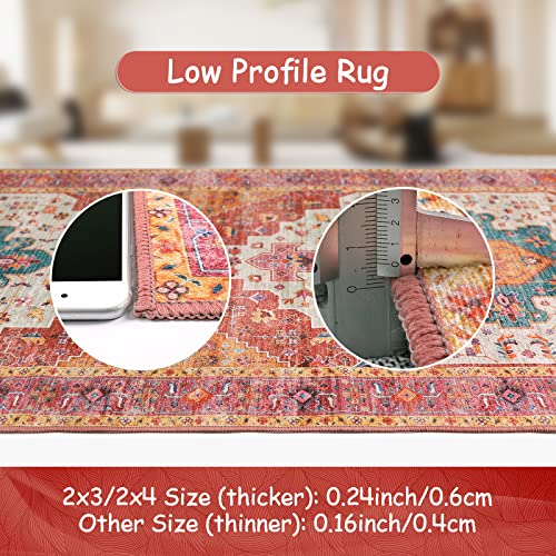 Ultra Thin Washable Vintage Area Rug