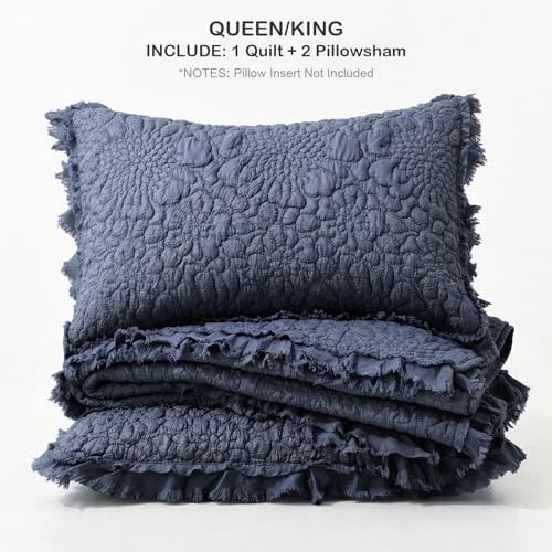 Shabby Chic Ruffled Quilt King Size