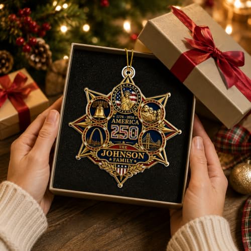 Custom America 250 Ornament