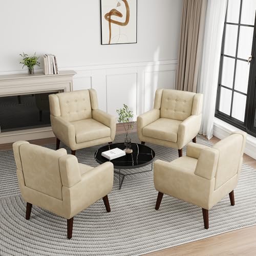 PU Leather Accent Chair