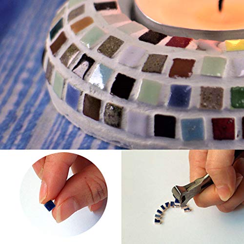 1000 Pieces Mini Ceramic Mosaic Tiles for Crafts (1000 Count)