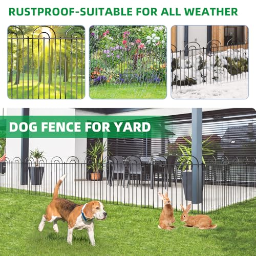 25 Panels No Dig Decorative Garden Fence
