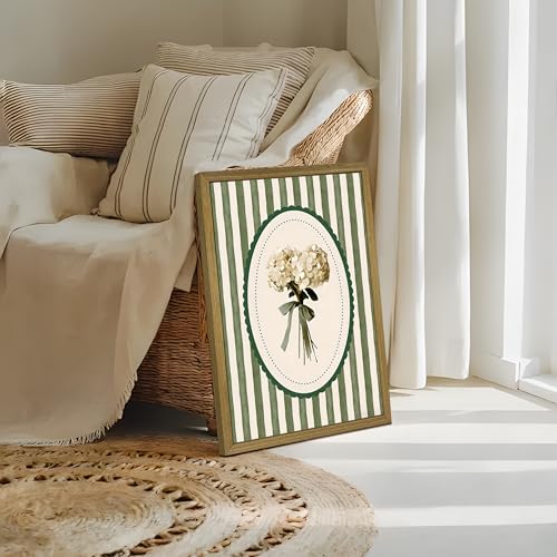 Framed White Hydrangea Canvas Wall Art