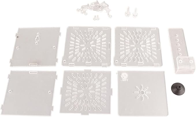 Estink Acrylic Transparent Fish Breeding Isolation Box Aquarium Hatchery Incubator Holder, with Hook and Sucker Design (10CM*10CM*10CM)