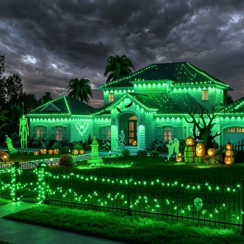 100 LED Green Halloween Mini String Lights (100 Count)