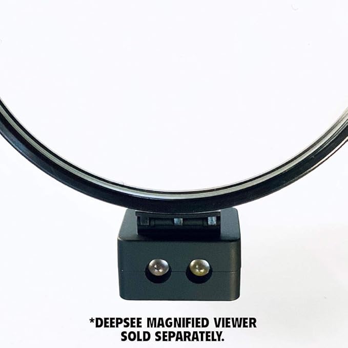 Flipper DeepSee MAGNIFIED Viewer Fish Tank Aquarium Rechargeable LED Spotlights with Dual LED and USB Recharging Cord