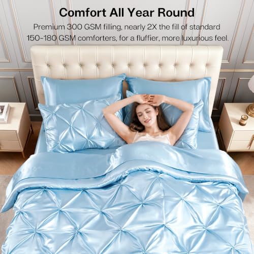 Satin California King Comforter Set (7 Count)