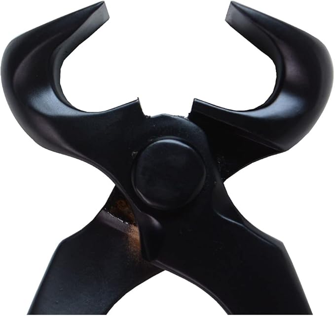 Hoof Nipper 12 Inch–Heavy-Duty Vanadium Steel Farrier Tool–Black Forged Track Veterinary Hoof Trimmer for Horses,Goats & Livestock–Precision Sharp Jaws for Clean Cuts–Professional Farrier Supplies