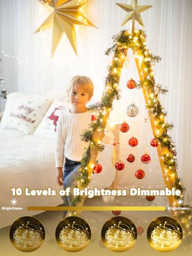 6 Pack Fairy Lights Battery Operated with Remote 120 LED 40 FT Warm White (6 Count)
