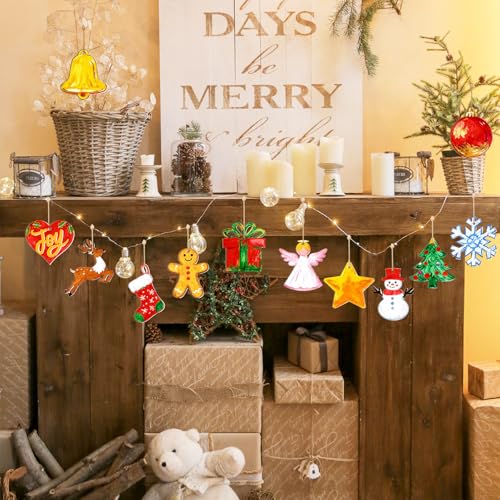 80PCS Wooden Christmas Ornaments to Paint (80 Count)