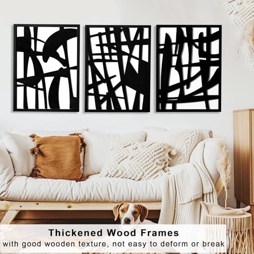 3D Wood Abstract Wall Art (3 Count)