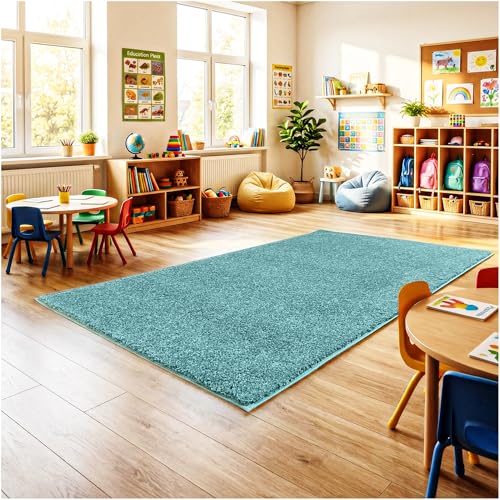 Soft & Colorful 5' x 5' Kids Classroom Area Rug (25 Sq Ft)