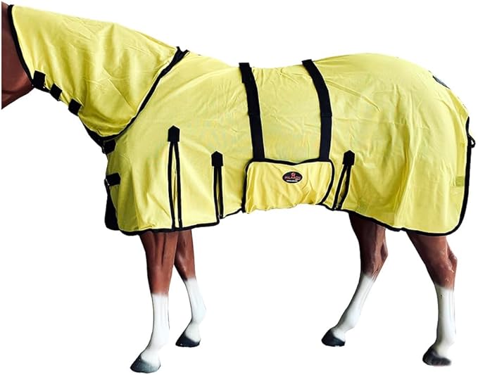 HILASON Horse Fly Sheet - Summer Spring UV Protection Mesh Bug Mosquito FlySheet for Horses | Fly-Sheet
