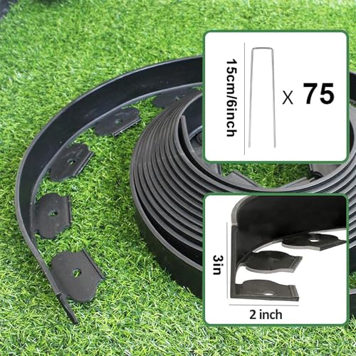 Landscape Edging 3in*49FT (75 Count)