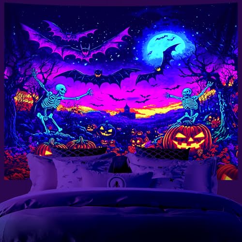 UV Reactive Halloween Tapestry