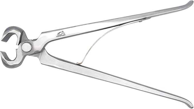 Equine Care Spring-Loaded Hoof Nippers – Chrome Vanadium Steel Farrier Tools | 10″ & 12″ Hoof Trimmers with Ergonomic Grip for Foals, Ponies, Miniature Horses, Donkeys, Goats & Livestock (10 inch)