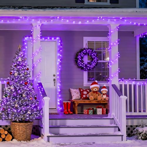 Connectable 91.5ft 250 LED Purple Halloween String Lights Indoor (91.5 Foot)