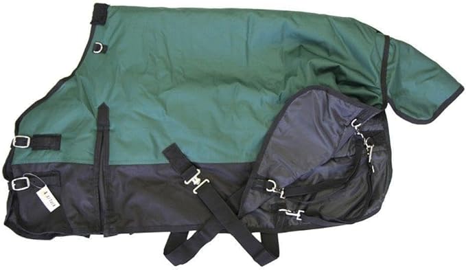 AJ Tack 1200D Waterproof Winter Pony Blanket - 300g Heavyweight Turnout with Fleece Collar, Shoulder Gussets & Tail Flap - Camouflage 52"