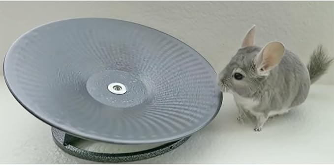Treadmill Wheel 14" Black - All Metal Exercise Wheel for Chinchillas, Prairie Dogs, Rats, Hedgehogs, Sugar Gliders, Squirrels, Degus, Hamsters & Other Small Animals - Smooth, Fast, Silent, Durable