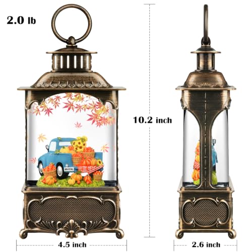 Fall Snow Globe Lantern Pumpkin Truck Fall Decorations for Home