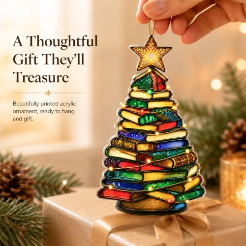 Book Christmas Ornament