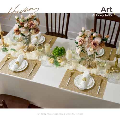 Gold Placemats Set of 8 (8 Count)