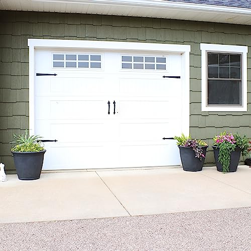 Sunnydaze Anjelica 24'' Large Plastic Planter Pot for Plants (3 Count)