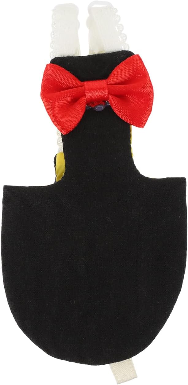 POPETPOP Reusable Parrot Diaper Clothes Adjustable Washable Cotton Bird Diaper Suit with Bow for Cockatiels Pigeons 6.69X0.19X7.87 Inches