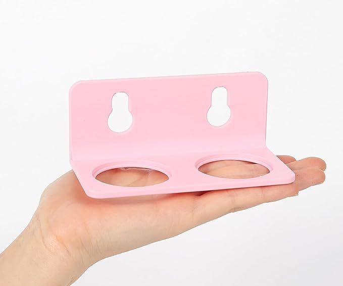 Crested Gecko Feeding Ledge with 10PCS Gecko Food Dish - Pink