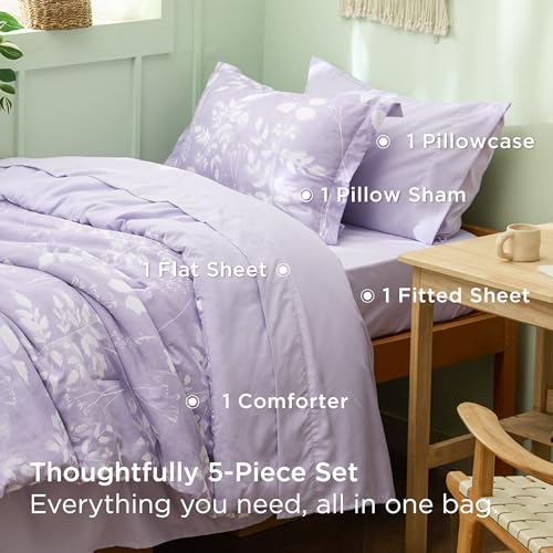 Floral Lavender Comforter Set