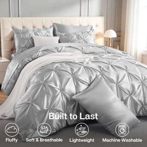 Satin King Size Comforter Set