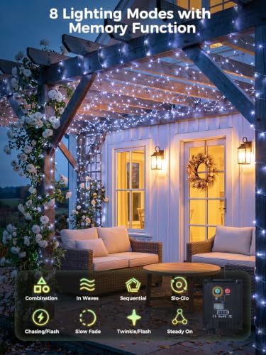 200FT 600LEDs Fairy Lights Solar Powered