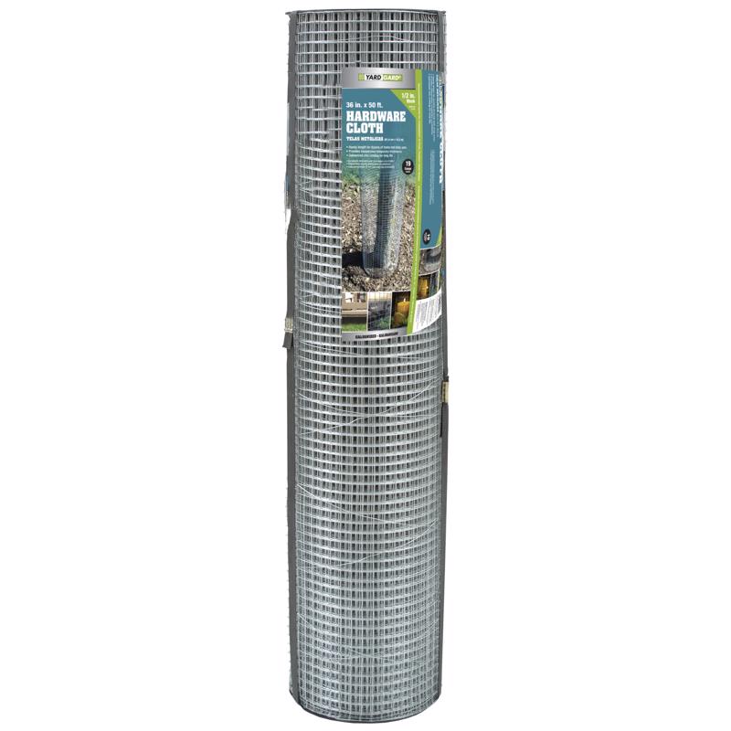 YardGard 36 in. H X 50 ft. L Galvanized Steel Hardware Cloth 1/2 in. 308200B