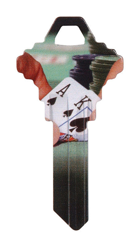 HILLMAN Wackey Poker House/Office Universal Key Blank Single 87191, Pack of 6