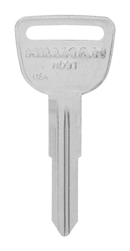 HILLMAN Traditional Key Automotive Key Blank Double For Honda Silver 84056, Pack of 10