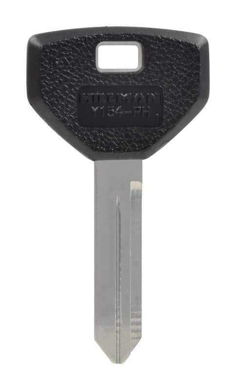 HILLMAN Traditional Key Automotive Key Blank Double For Chrysler Black/Silver 83852, Pack of 5